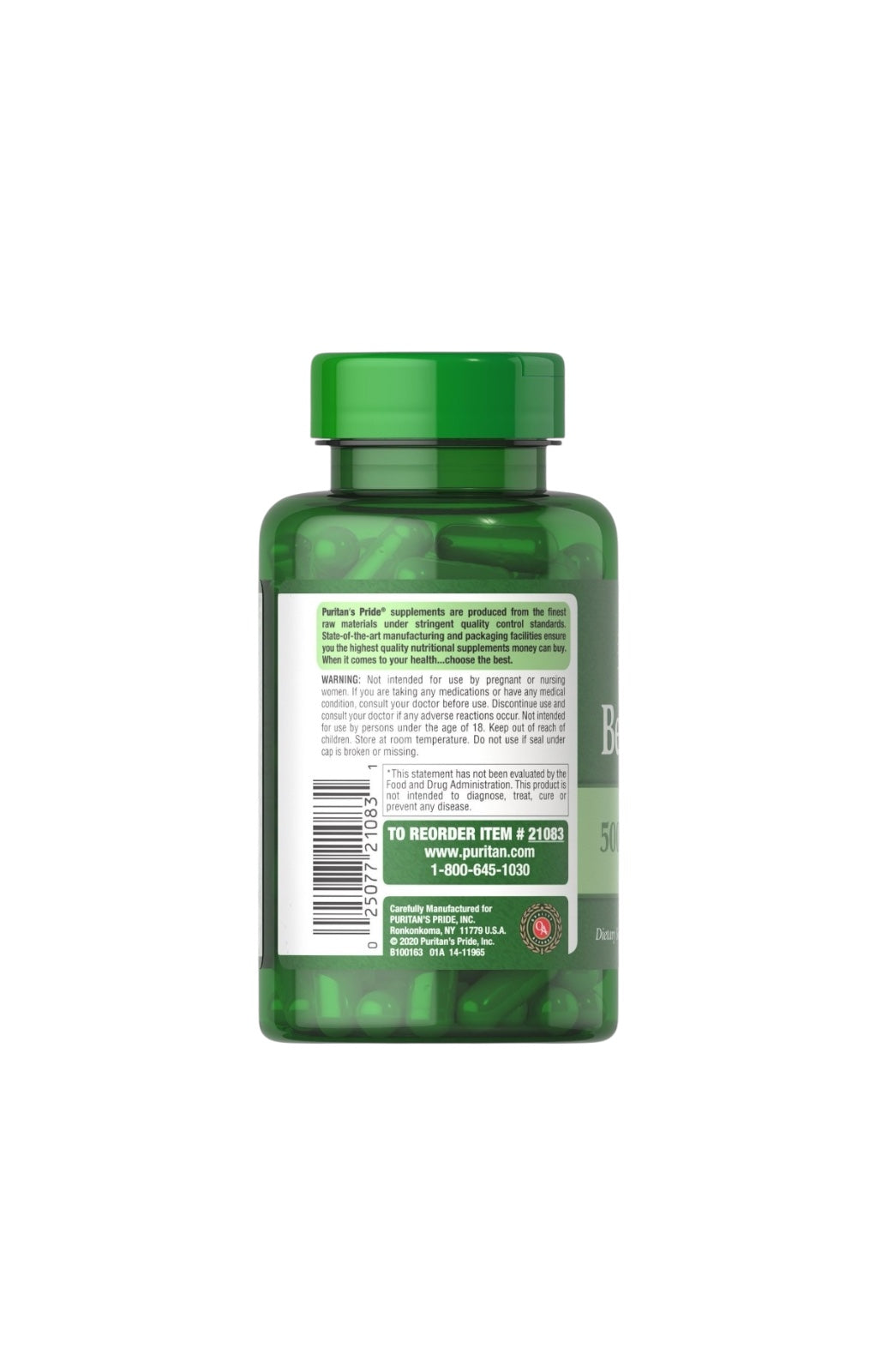 Berberine – 60 Cápsulas Vegetales