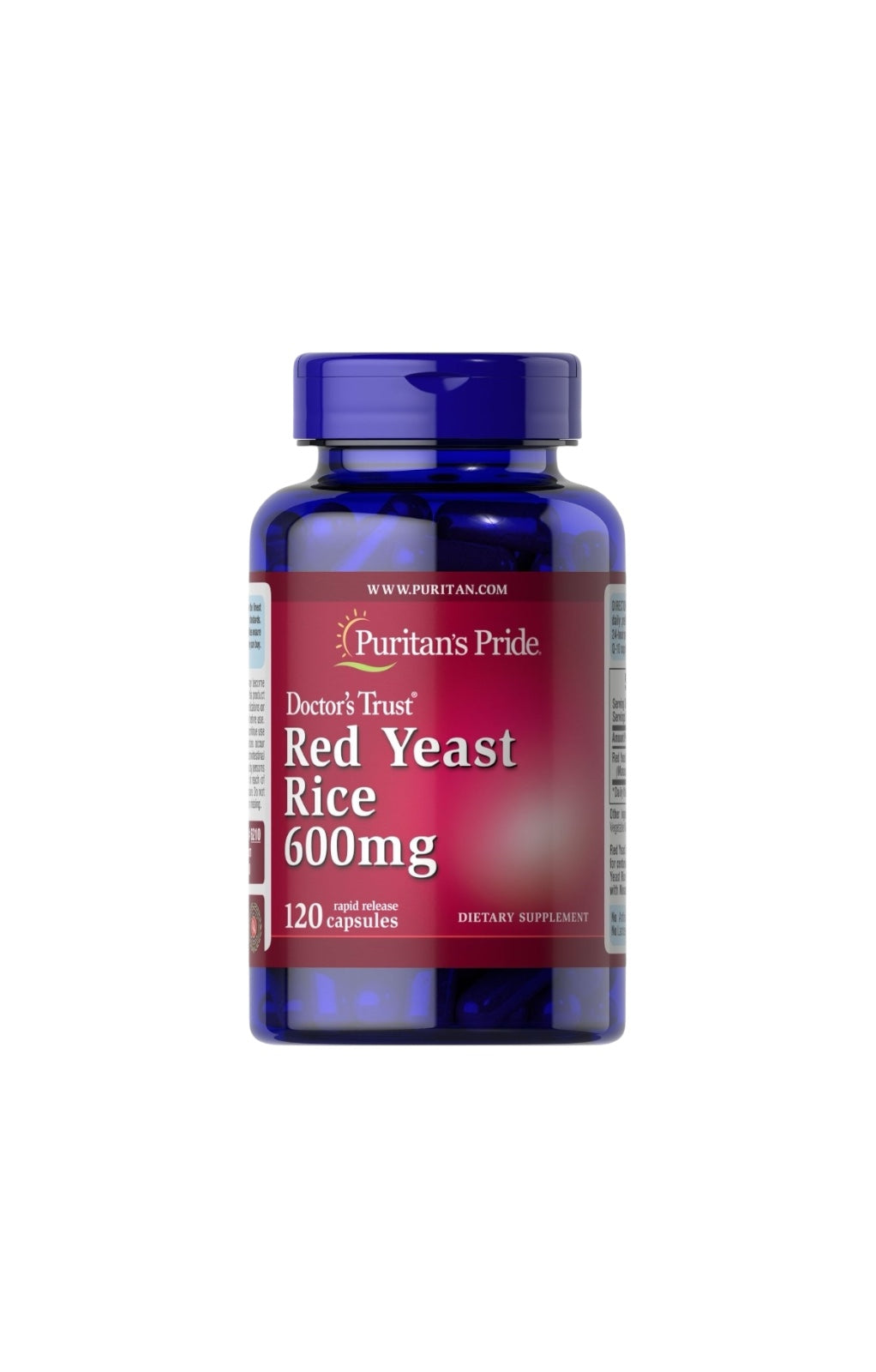 Red Yeast Rice 600 mg – 60 Cápsulas Vegetales