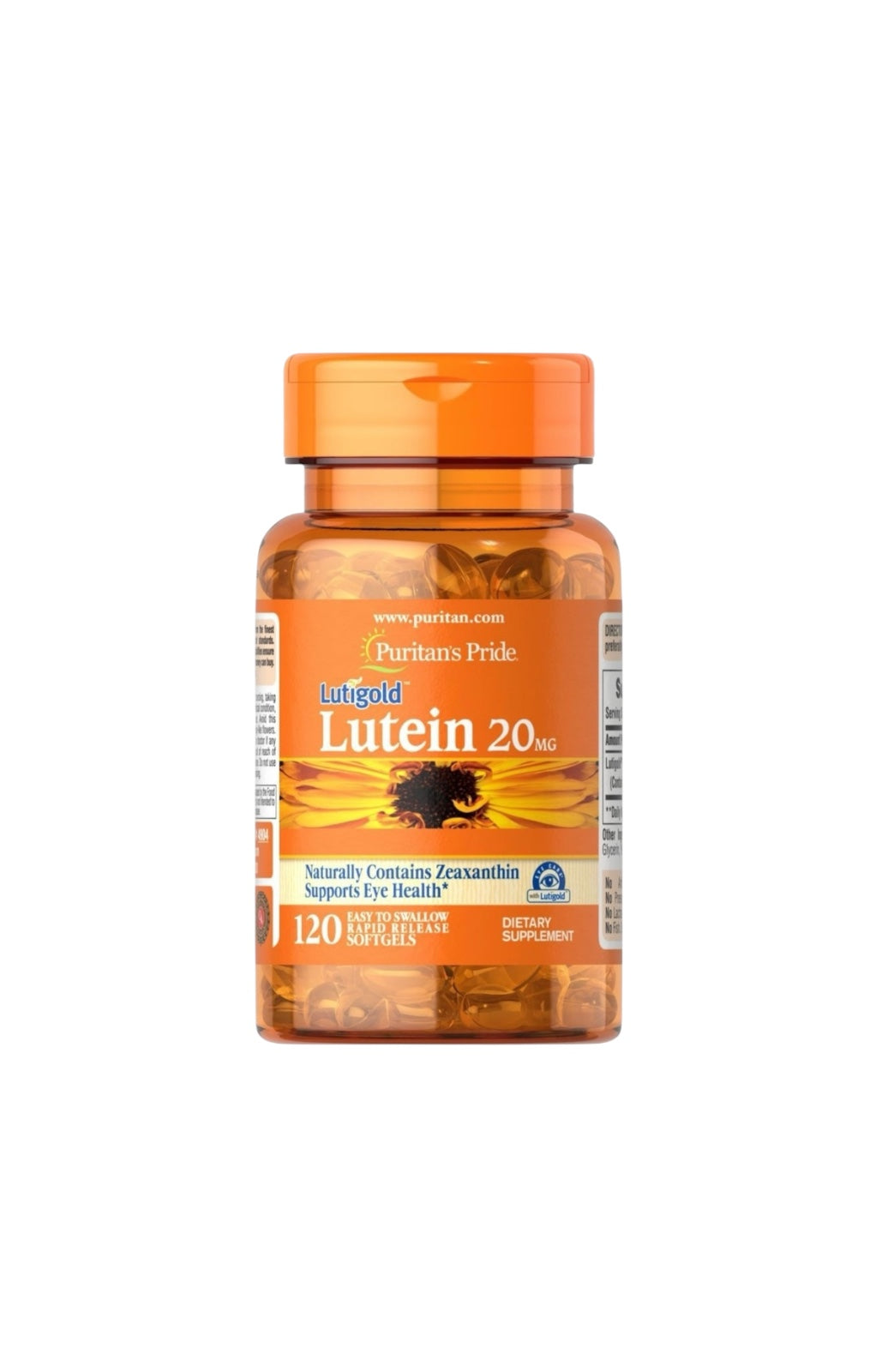 Lutigold® Lutein 20 mg – 120 Cápsulas Blandas | Puritan’s Pride