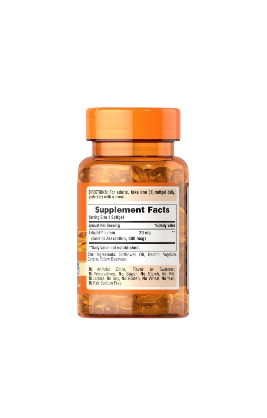 Lutigold® Lutein 20 mg – 120 Cápsulas Blandas | Puritan’s Pride