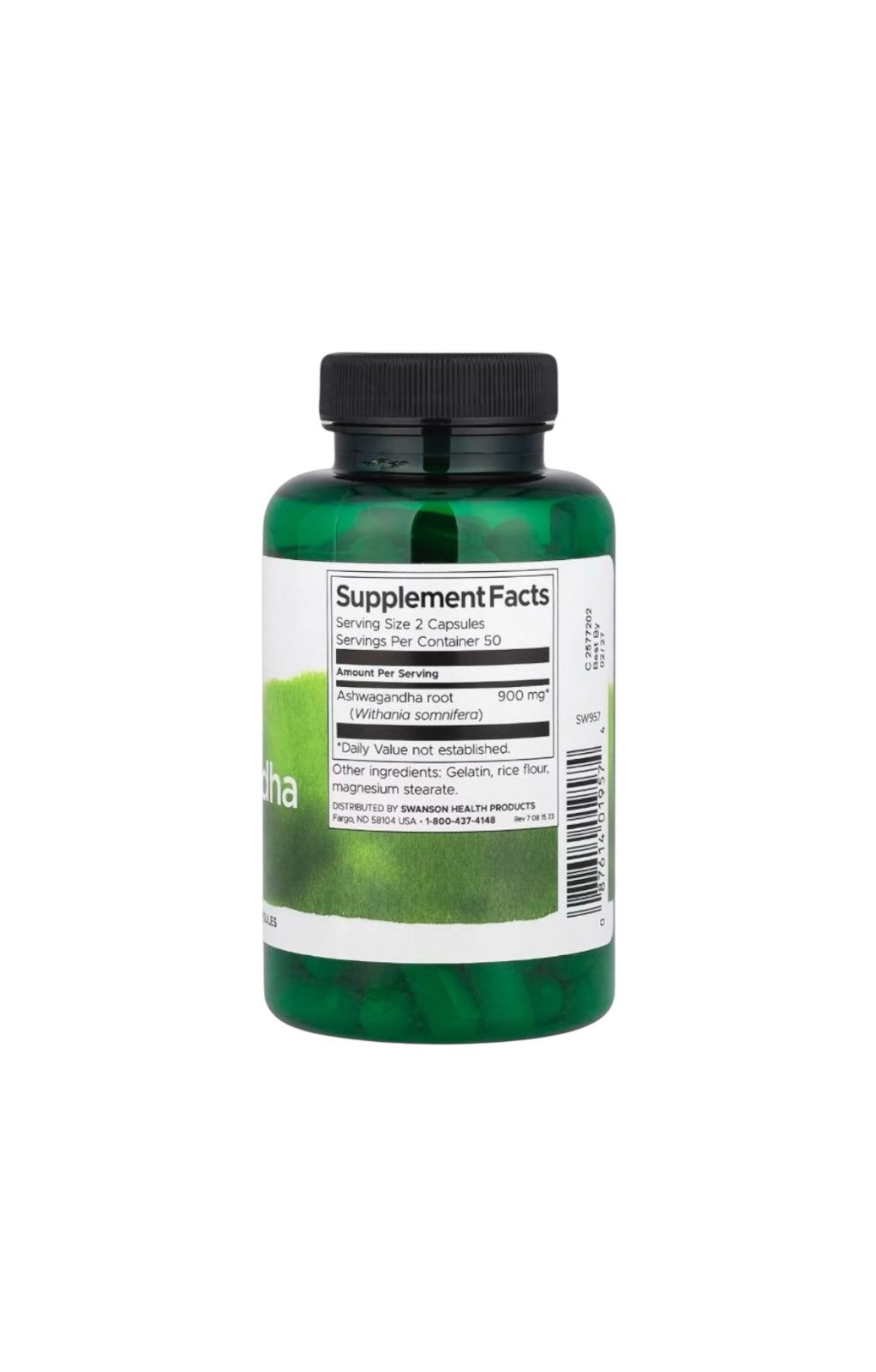 Ashwagandha Full Spectrum 450 mg – 100 Cápsulas | Swanson
