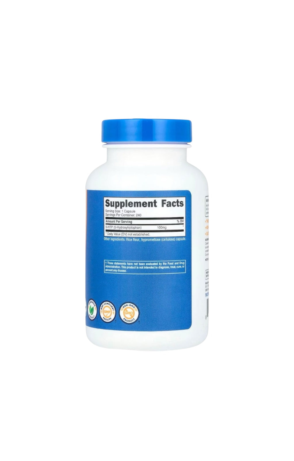 5-HTP 100 mg – 240 Cápsulas | Nutricost
