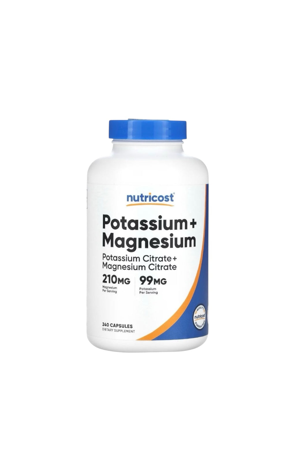 Potassium + Magnesium | Citrato de Alta Absorción – Nutricost