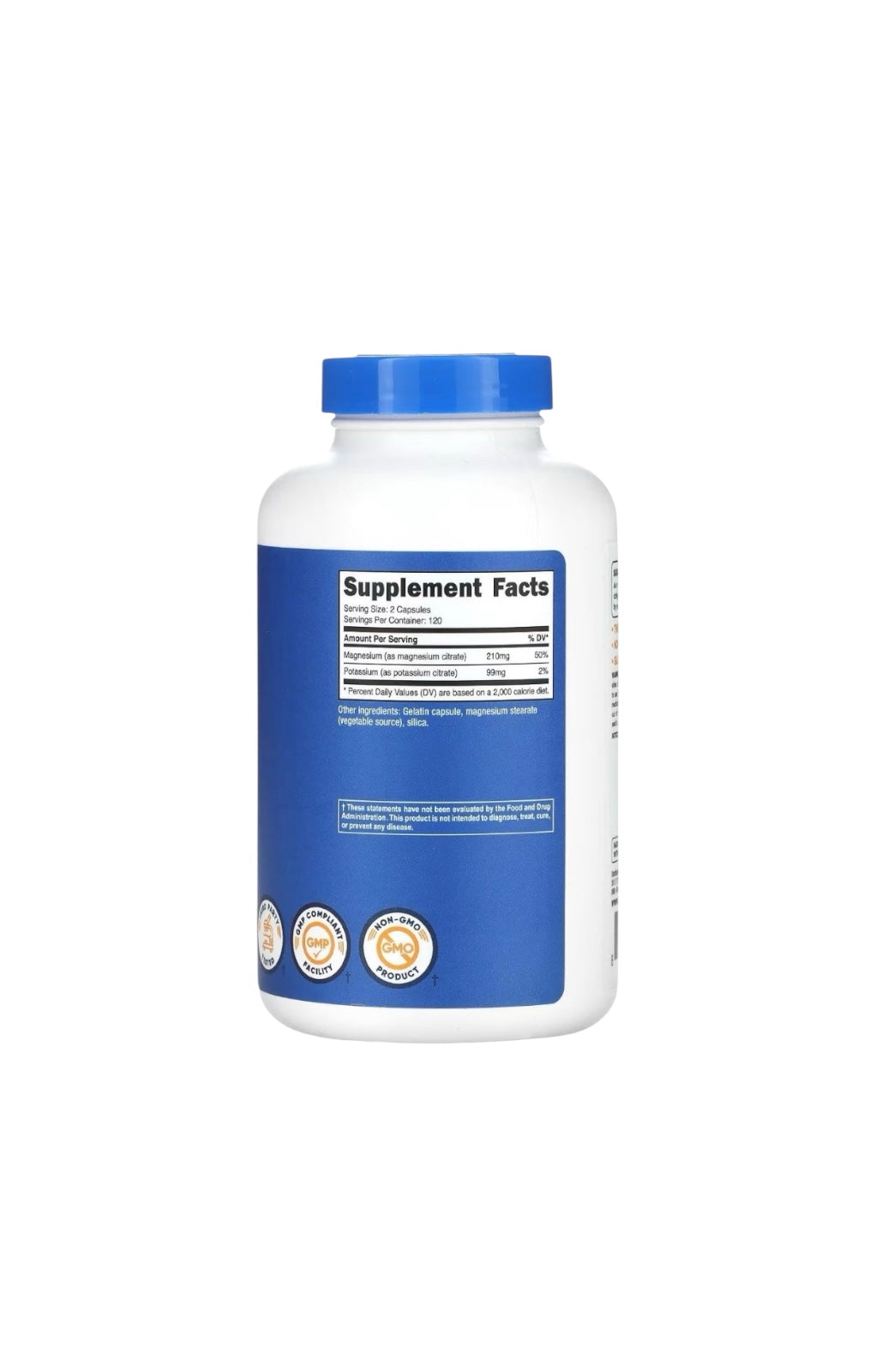 Potassium + Magnesium | Citrato de Alta Absorción – Nutricost