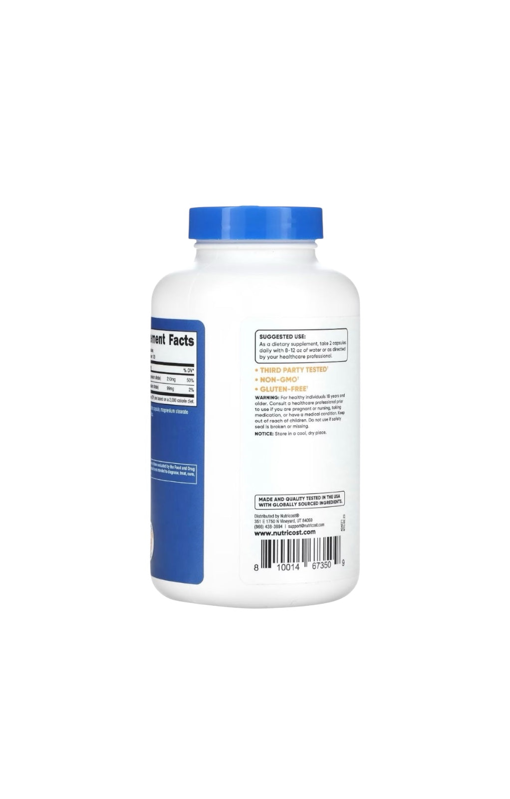 Potassium + Magnesium | Citrato de Alta Absorción – Nutricost