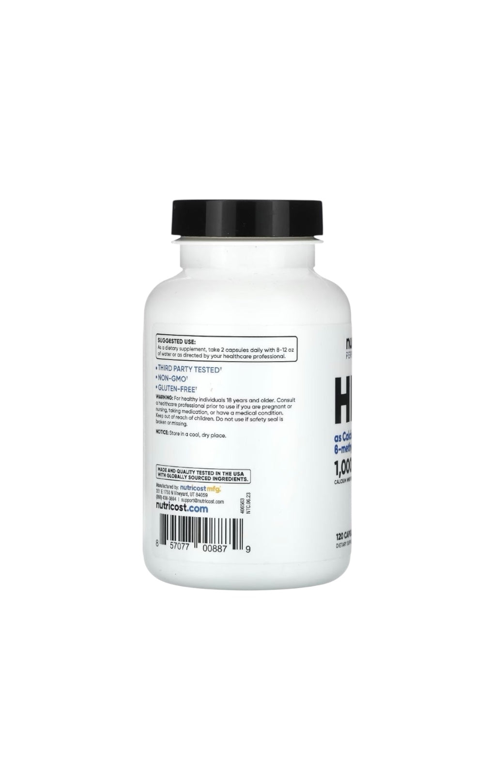 HMB 1000 mg – Nutricost | Potencia tu fuerza y recuperación muscular