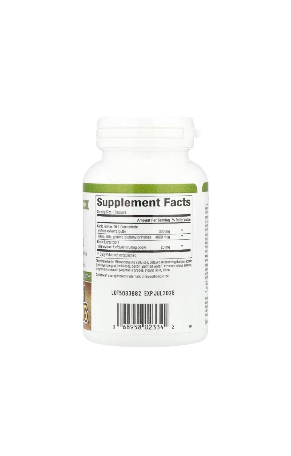 Natural Factors – Garlic + Reishi Super Strength (120 cápsulas vegetarianas)